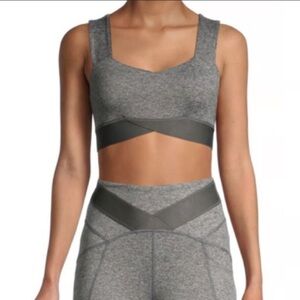 Free People Movement Just Breathe Bra and Legging set size M Heather Grey